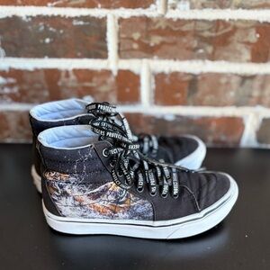 Vans x Discovery Channel Protect Tigers SK8 High Canvas Sneakers Size 4.5 Boys